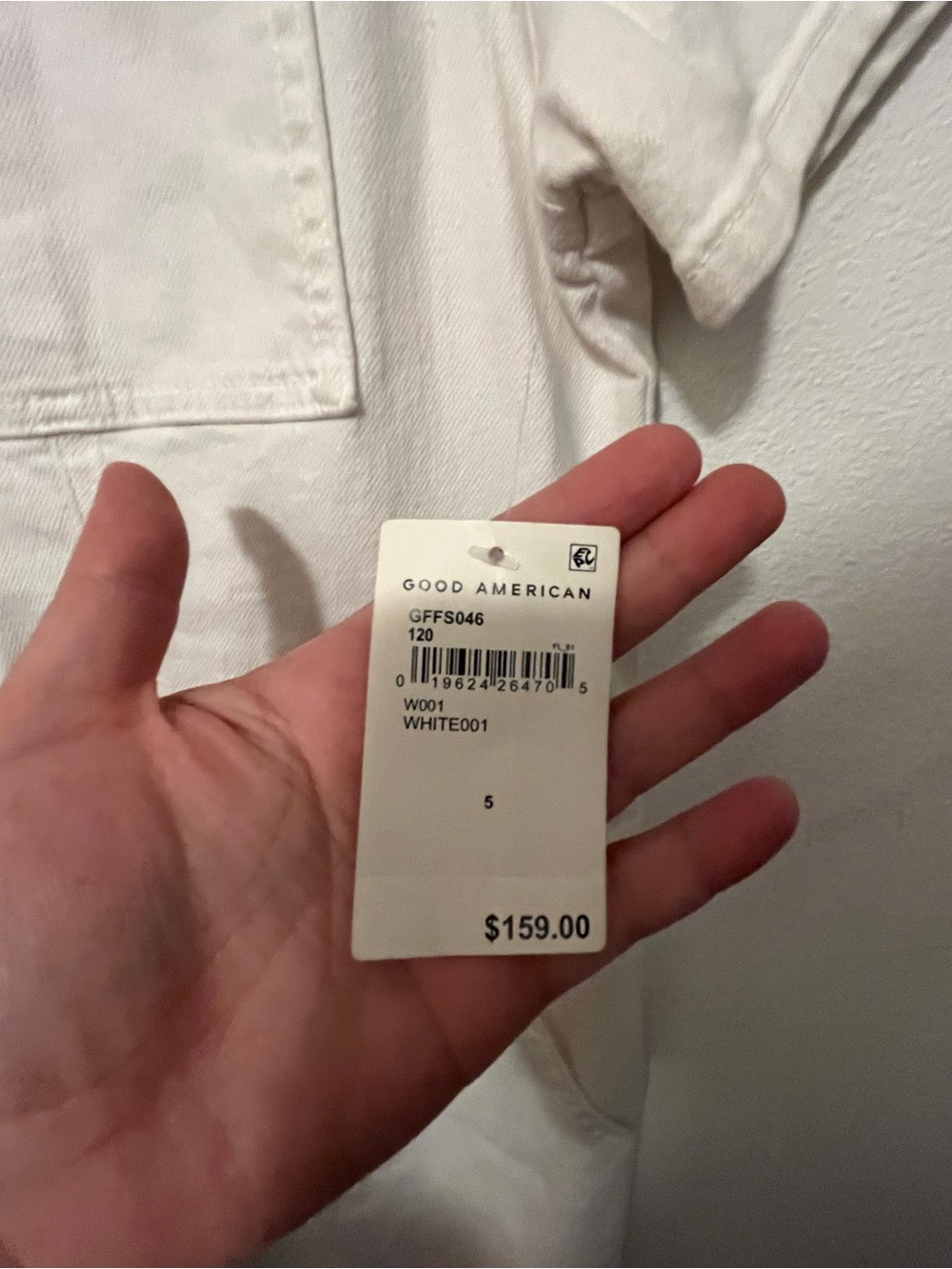 Good American 2X White Short-Sleeve One-Piece Jumpsuit - Picture 4 of 7